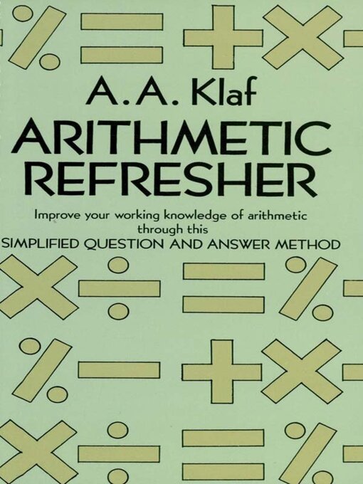 Title details for Arithmetic Refresher by A. A. Klaf - Available